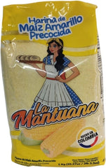 Harina de maiz amarillo LA MANTUANA 1000g