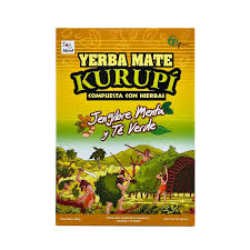 Yerba Mate Kurupi Jengibre, Menta y Te Verde 500g - Latineo