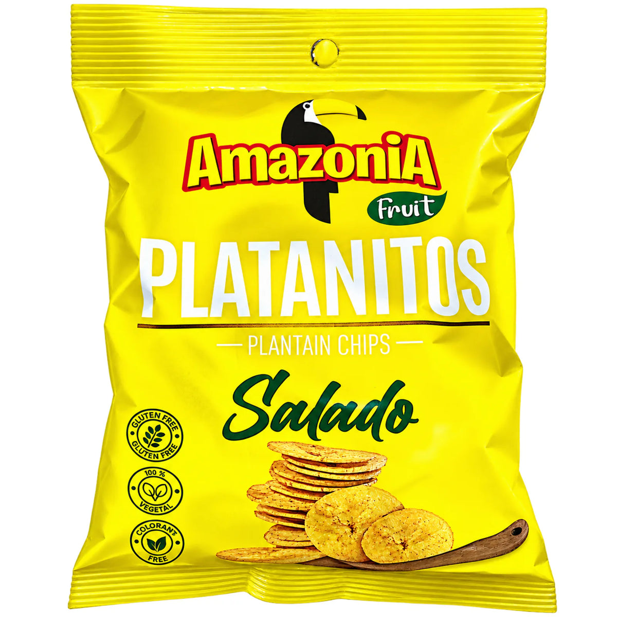 Chifles platanitos sabor saladito AMAZONIA 75 g - Latineo Imagen principal del producto