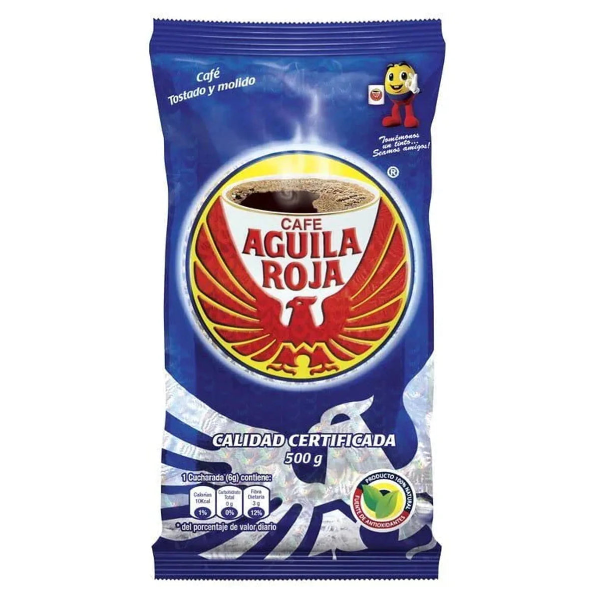 Cafe Tostado Molido Aguíla Roja 500 g - Latineo