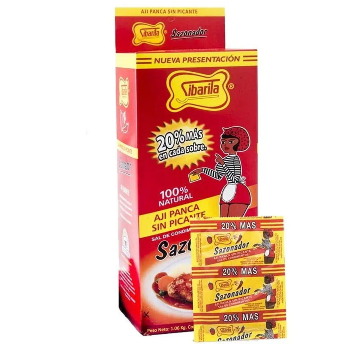 Sazonador SIBARITA aji panca sin picante Caja 84 Unid - Latineo Imagen principal del producto