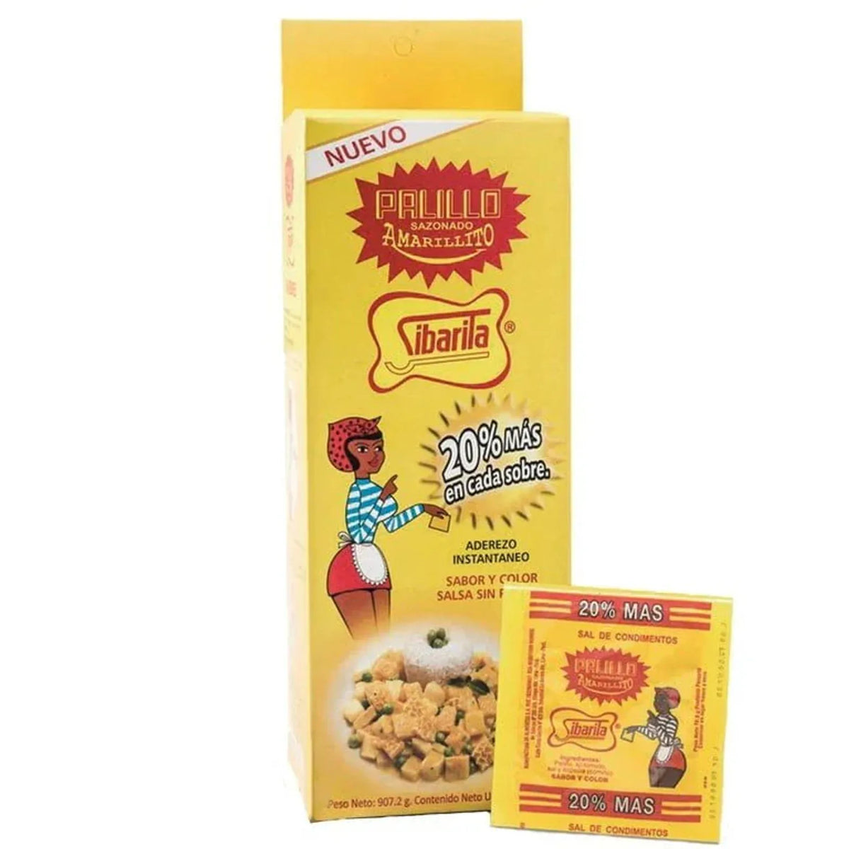 Sazonador SIBARITA amarillito Caja 84 Unid - Latineo Imagen principal del producto