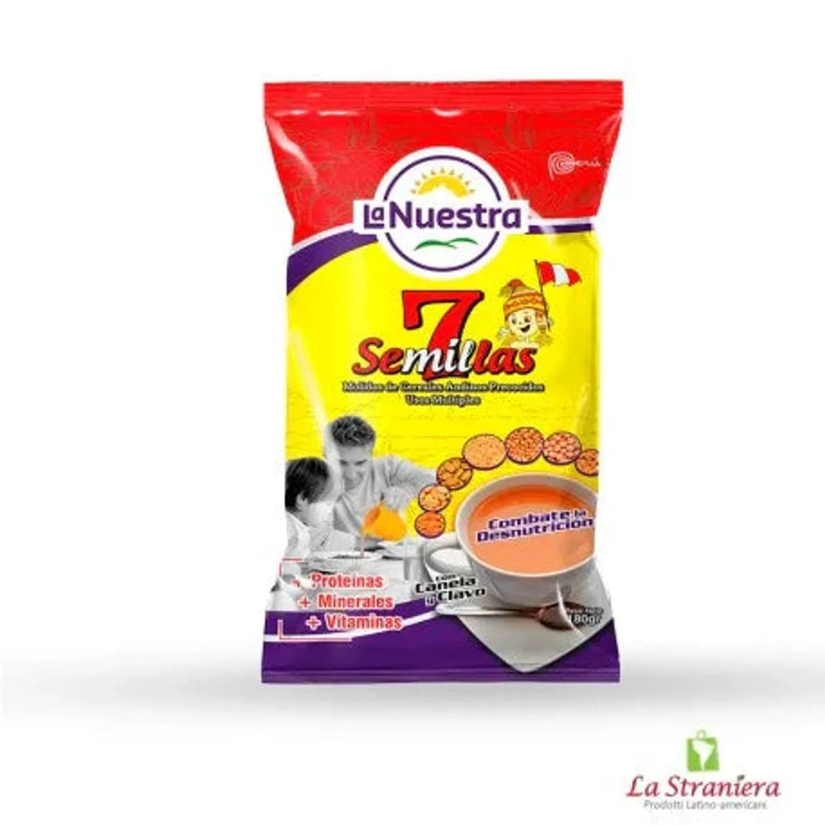 Harina 7 semillas LA NUESTRA 180 g - Latineo Imagen principal del producto