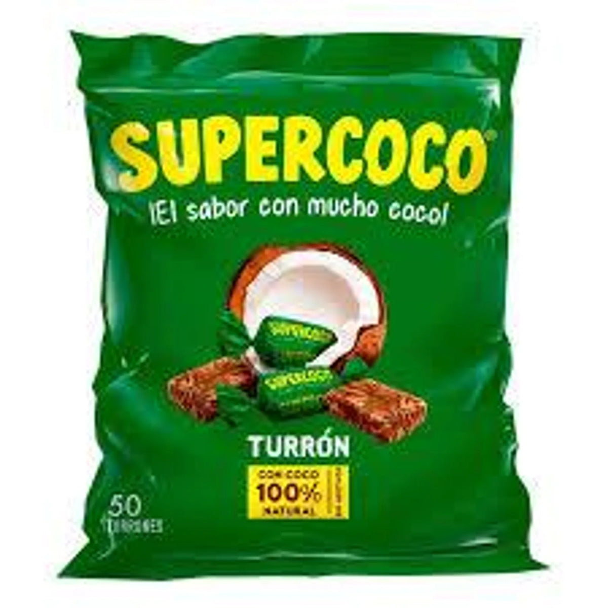 Supercoco Turron 250gr x 50unid - Latineo Imagen principal del producto