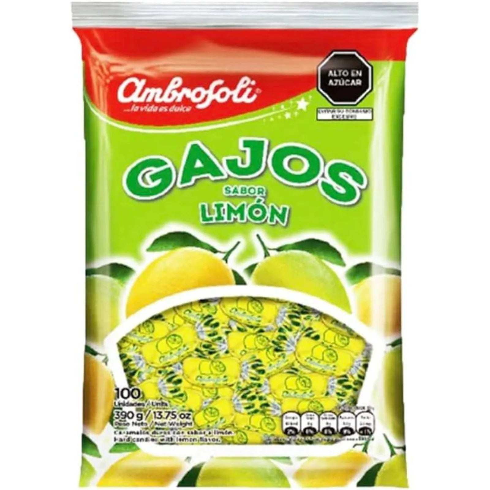 Caramelos de Limón GAJOS de Ambrosoli 390 g - Latineo
