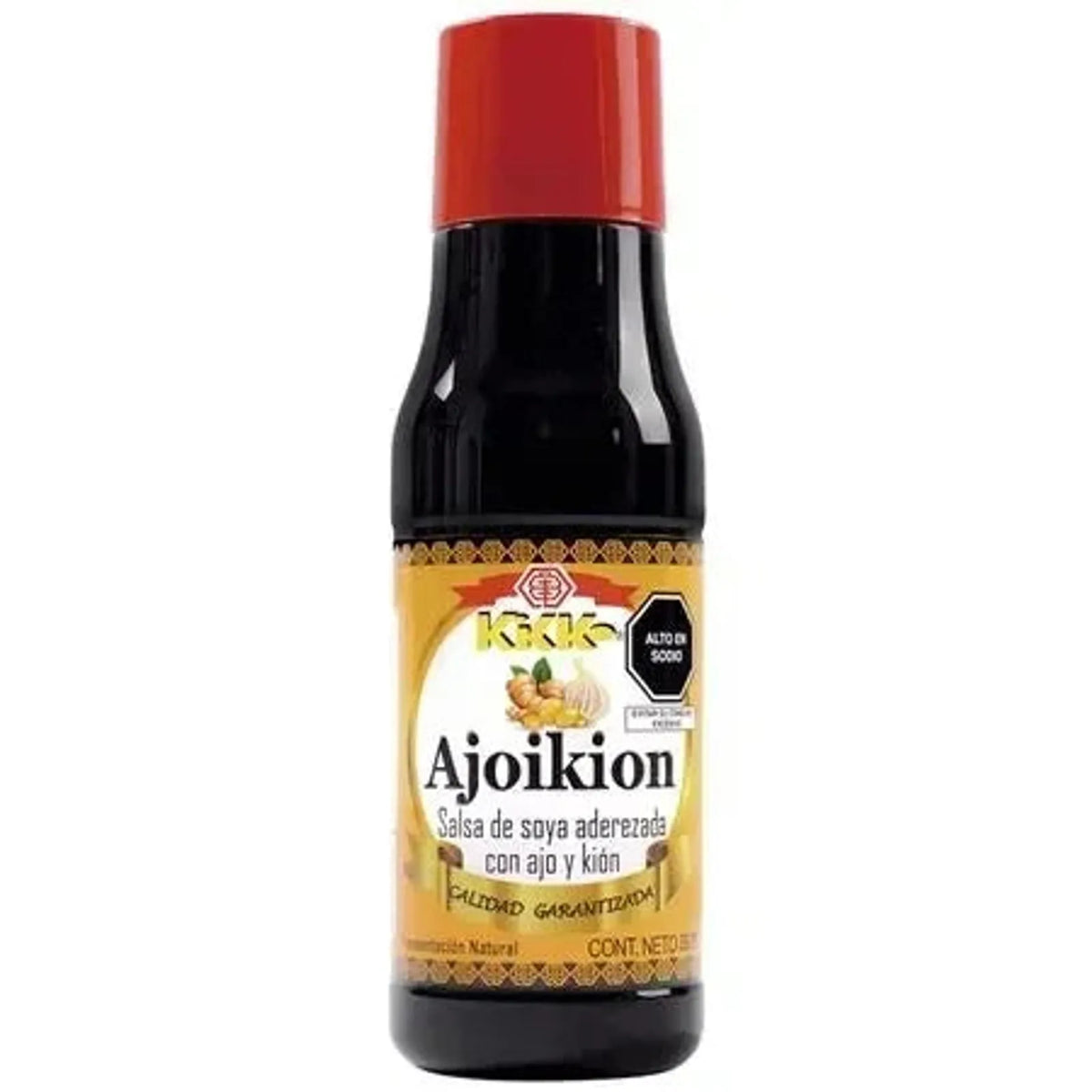 Salsa de soja con ajo y kion KIKKO 350 ml - Latineo