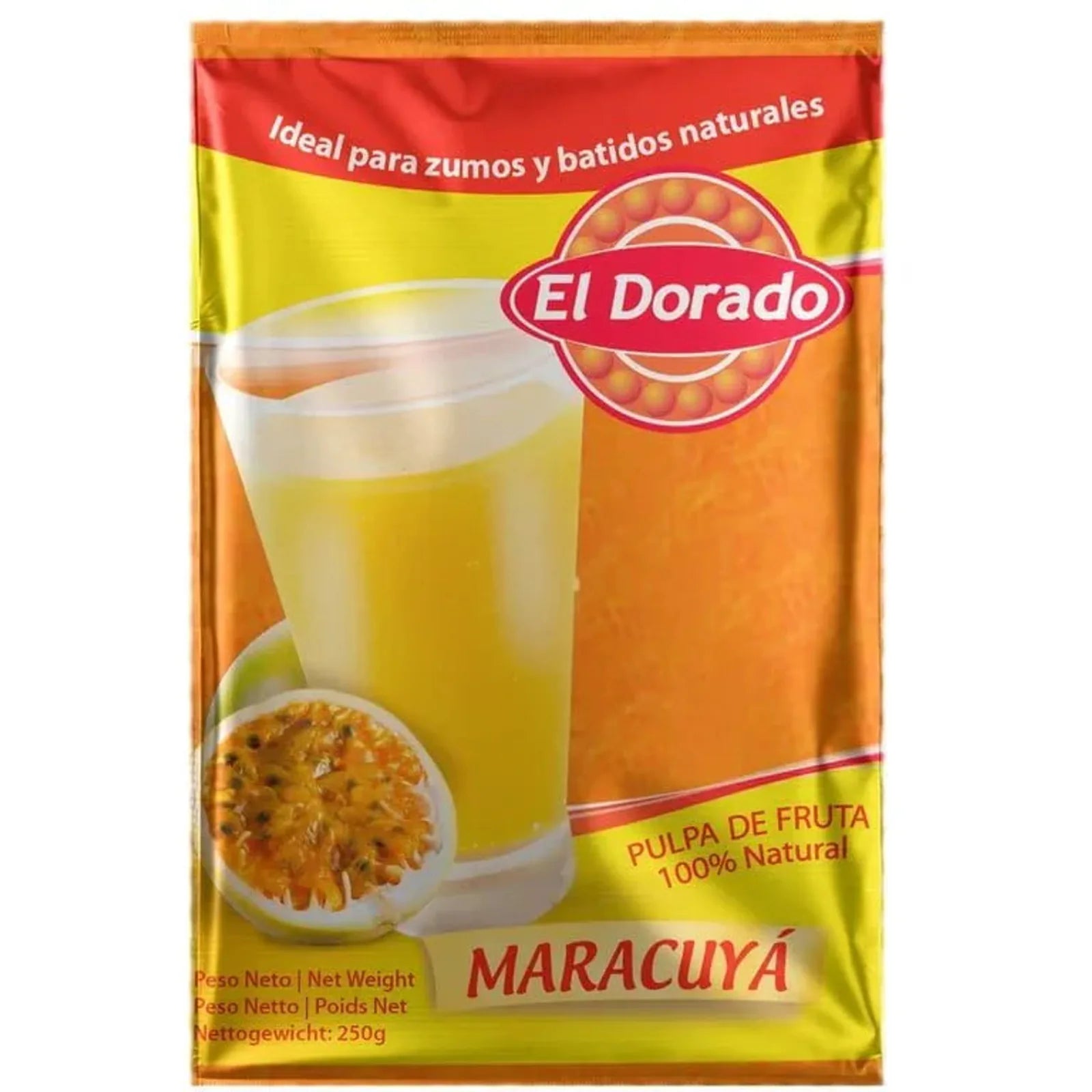 Pulpa de maracuya 250 g EL DORADO - Latineo Imagen principal del producto
