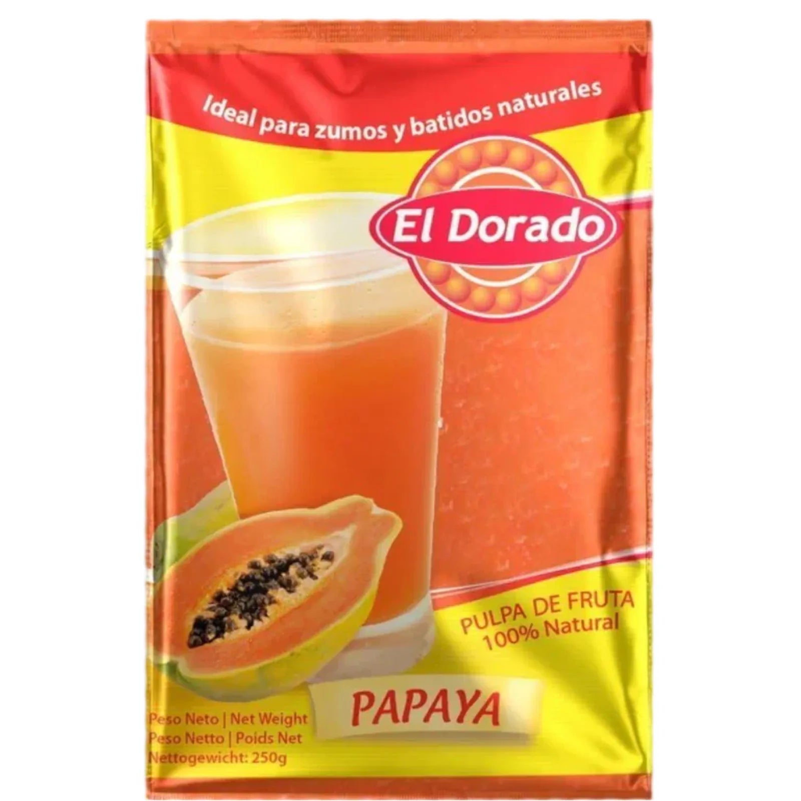 Pulpa de papaya EL DORADO 250 g - Latineo Imagen principal del producto