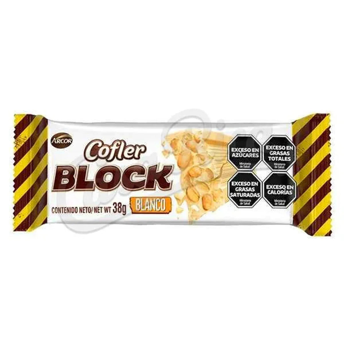 Chocolate BLOCK blanco Arcor 38 g - Latineo Imagen principal del producto
