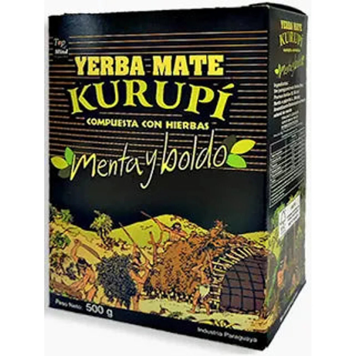 Yerba Mate KURUPI menta y boldo 500g - Latineo