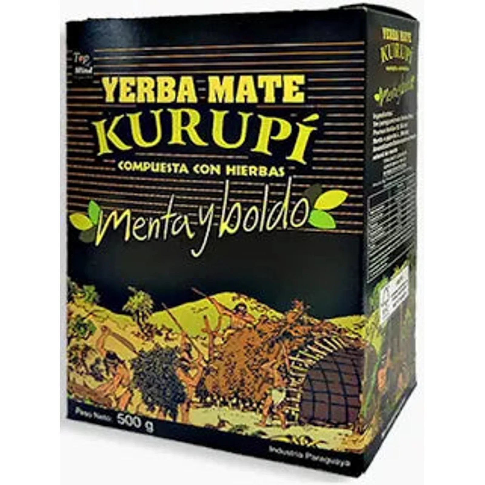 Yerba Mate KURUPI menta y boldo 500g - Latineo Imagen principal del producto