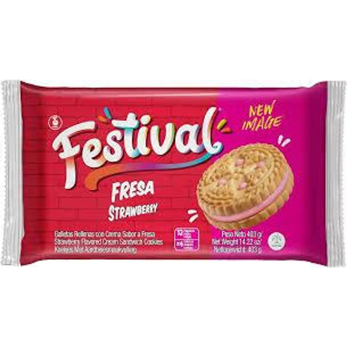 Galleta FESTIVAL Fresa Pack x 12 Unid 403 g - Latineo