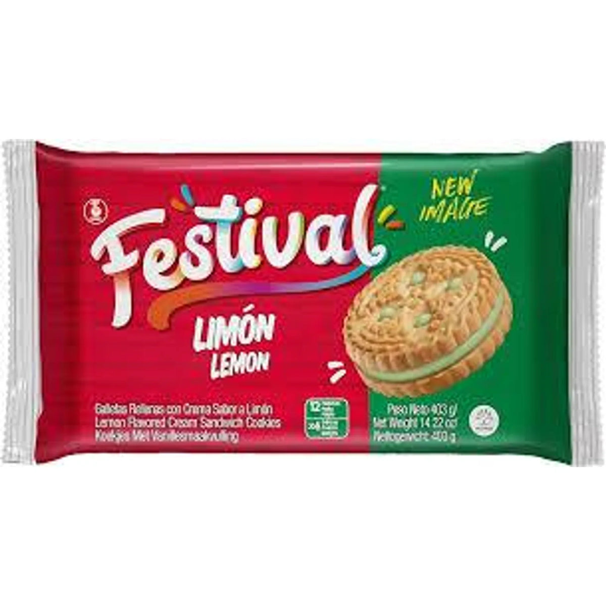 Galleta FESTIVAL Limón Pack x 12 Unid 403 g - Latineo