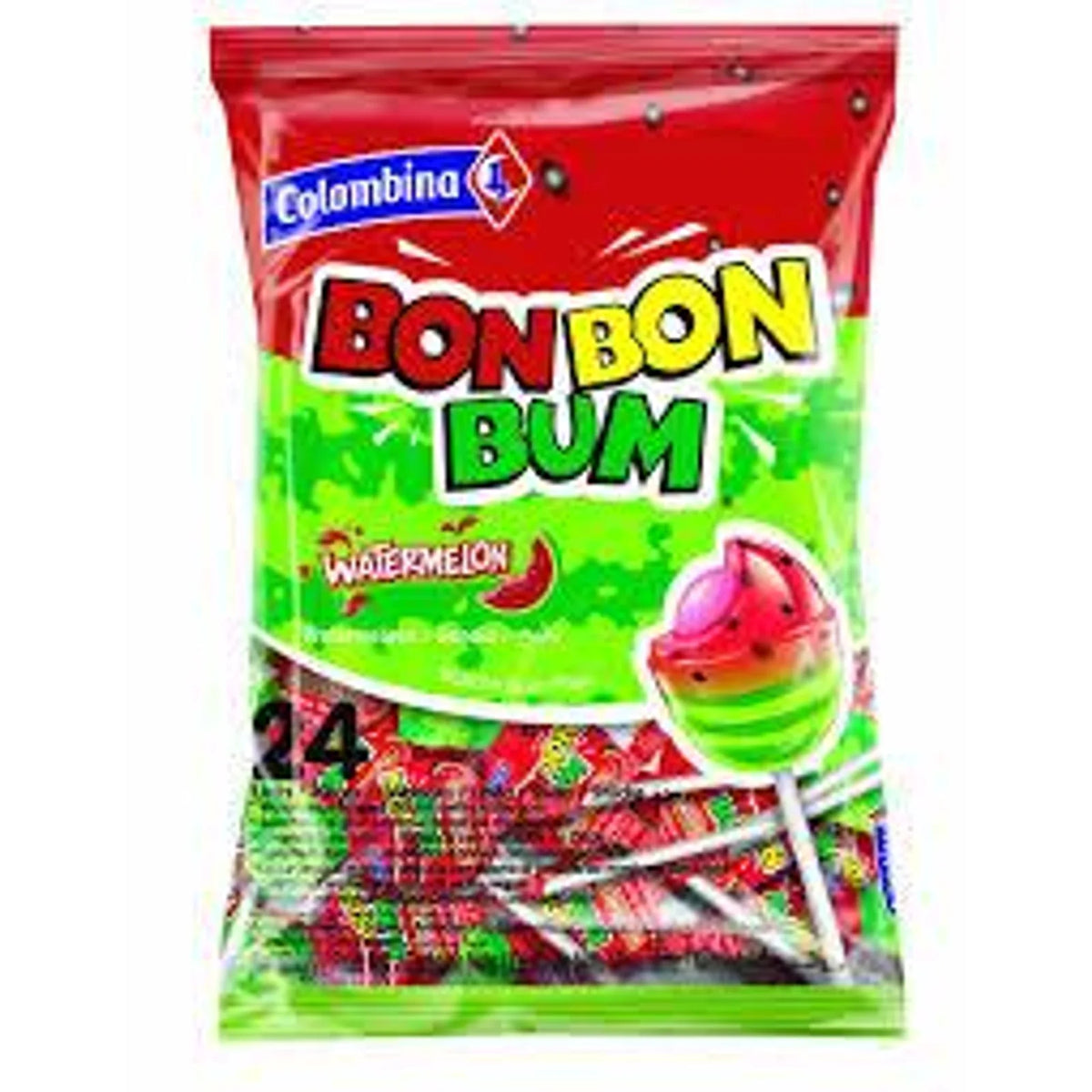Bon Bon Bum Sandia x 24 Unid 400 g - Latineo Imagen principal del producto