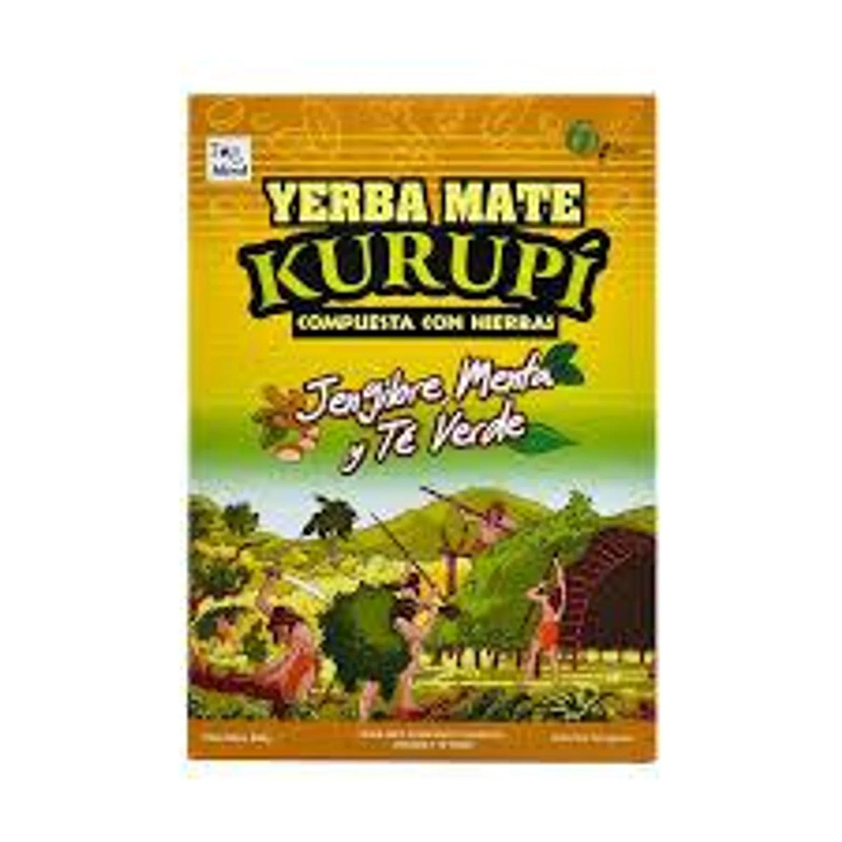 Yerba Mate Kurupi Jengibre, Menta y Te Verde 500 g - Latineo