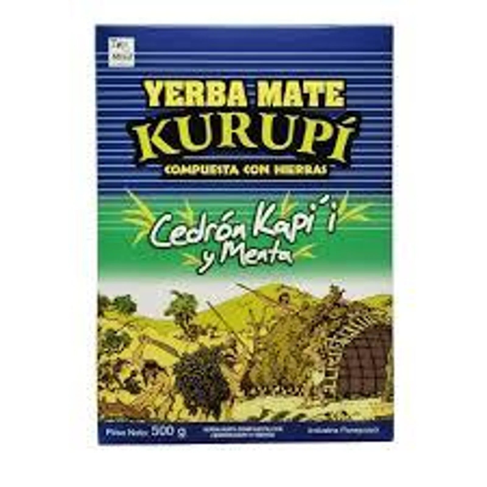 Yerba Mate KURUPI Cedrón, Kapi y Menta 500 g - Latineo