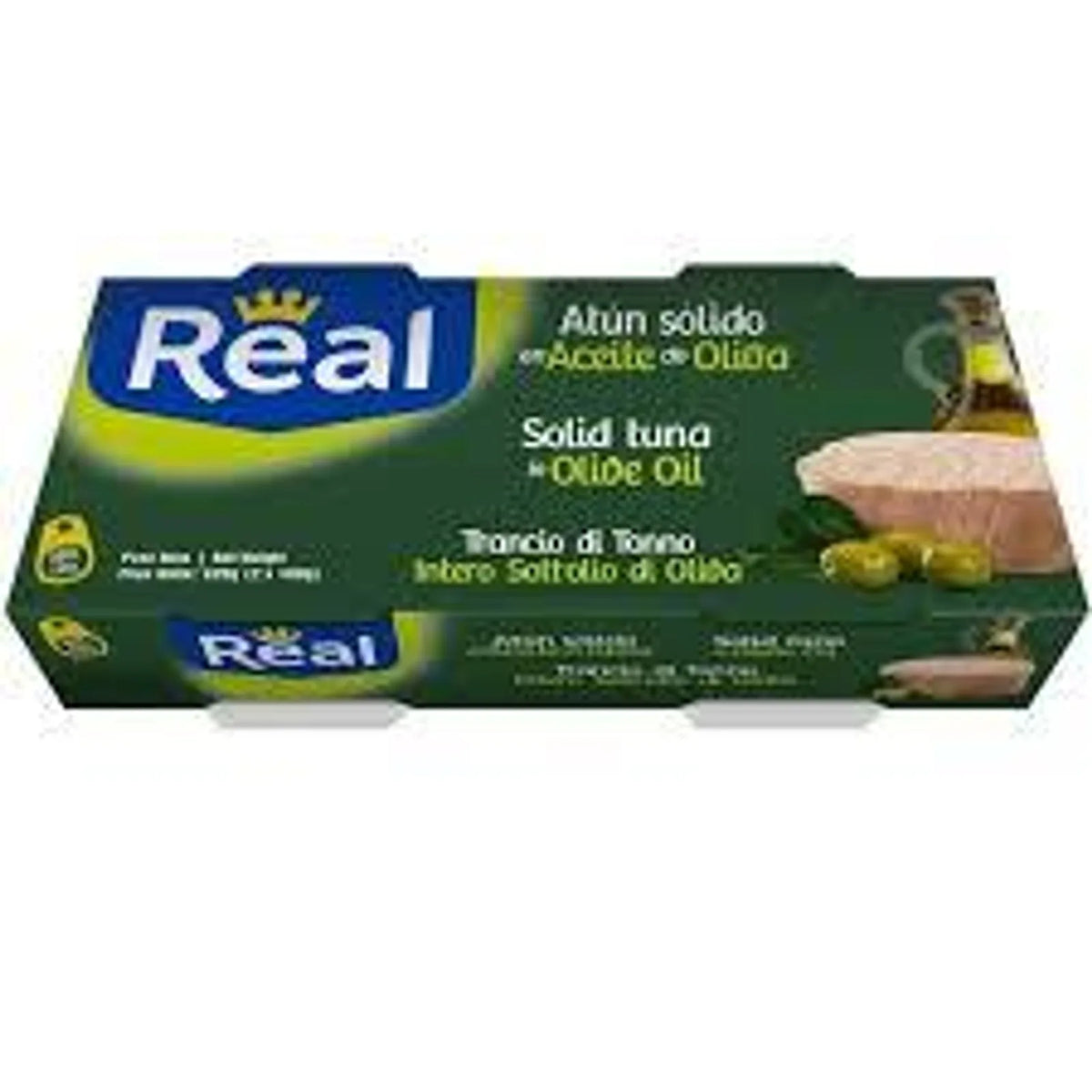 REAL Atún Sólido en Aceite de Oliva 2×160 g - Latineo Imagen principal del producto