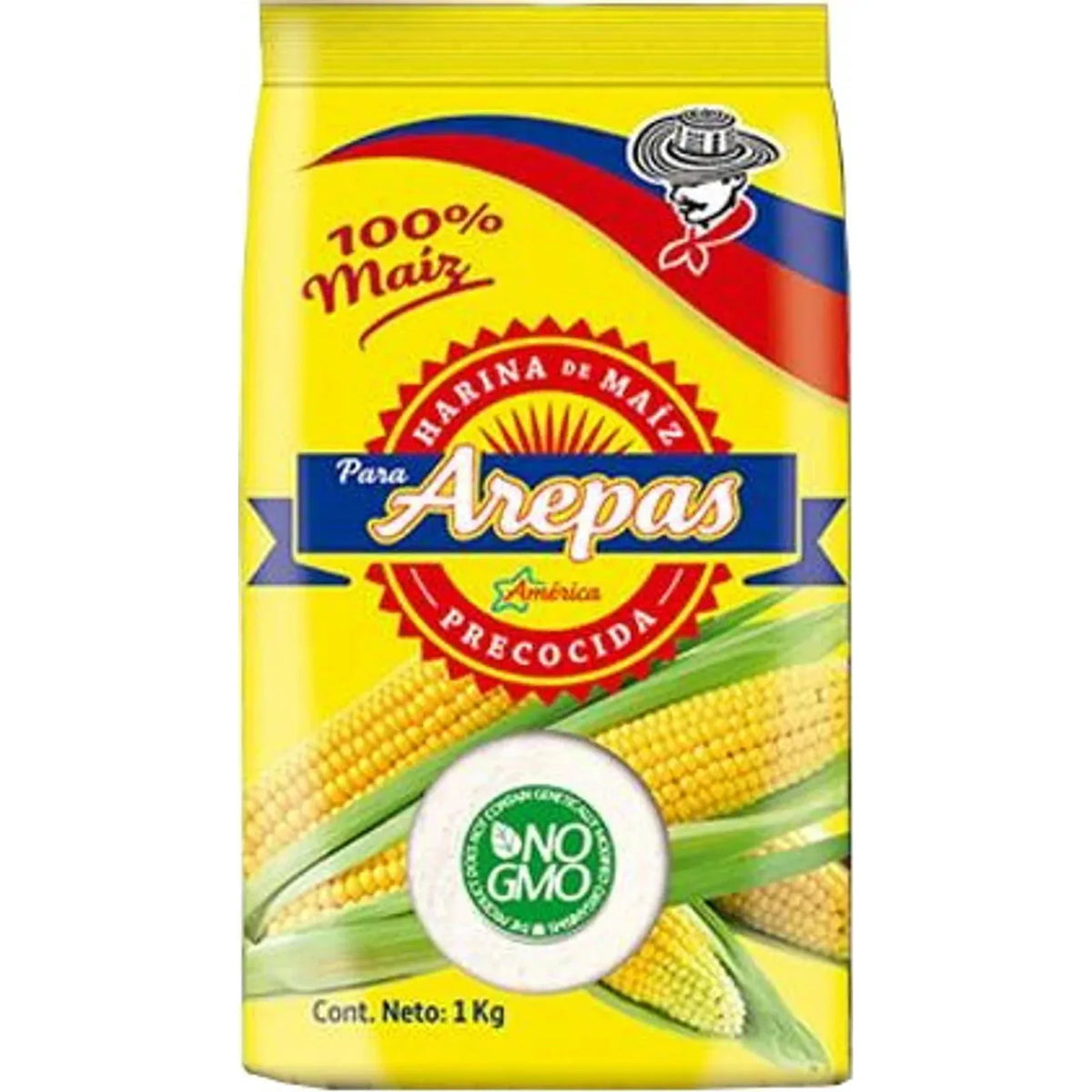 Harina de Maíz Precocida Blanca 1 kg - Latineo