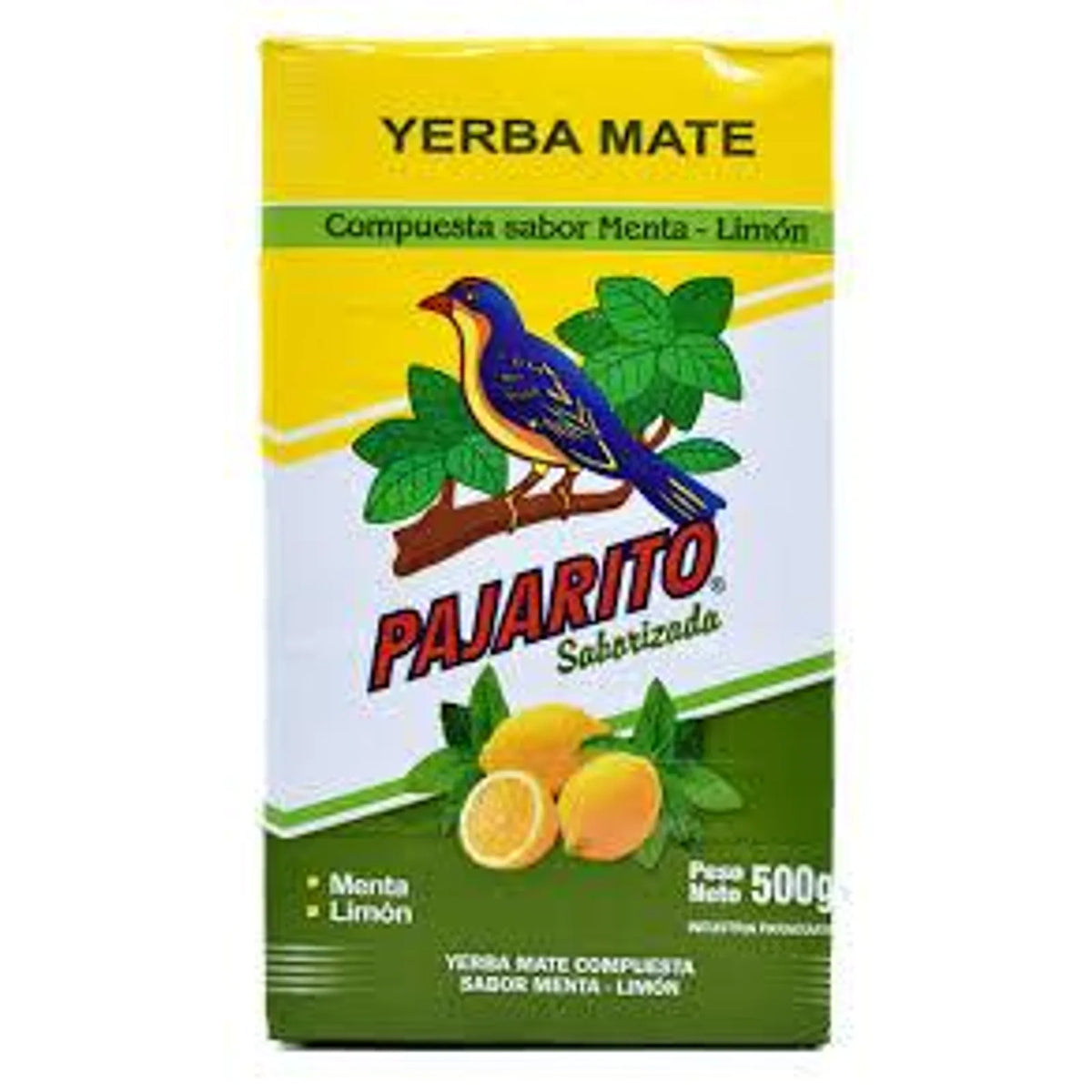 Yerba Mate PAJARITO Menta Limón 500 g - Latineo