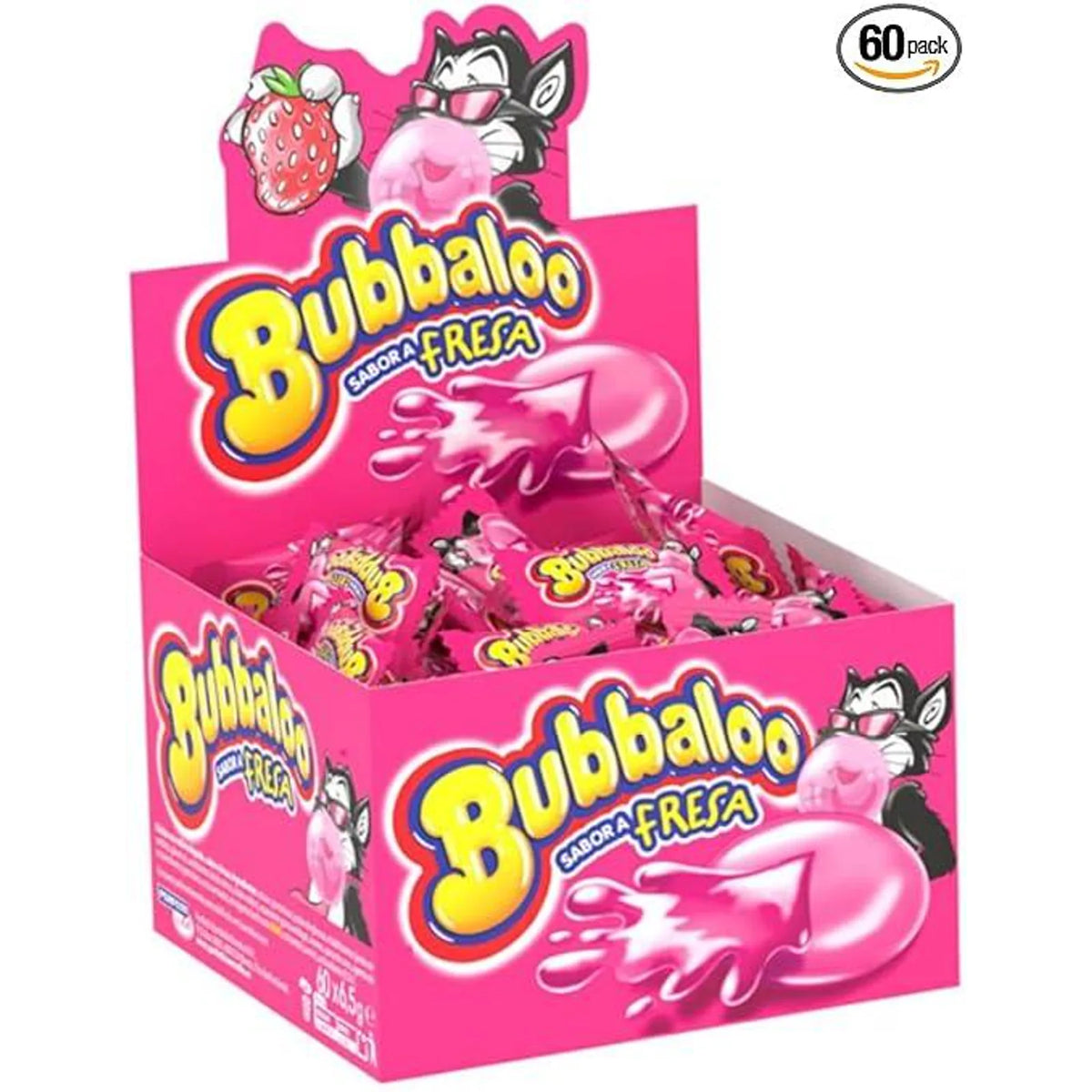 Chicle BUBBALOO fresa caja x 60 U - Latineo Imagen principal del producto