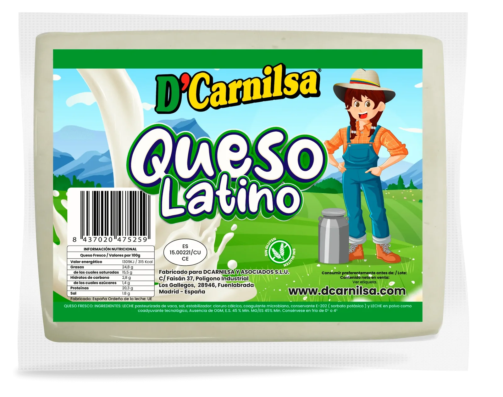 Queso latino D´CARNILSA 300 g