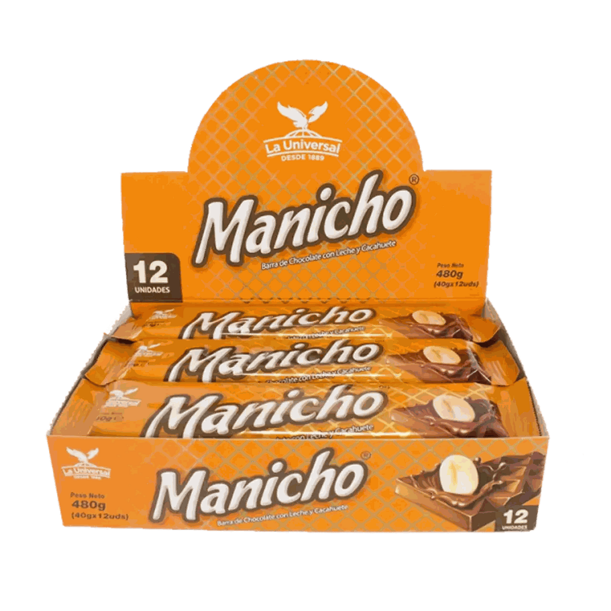 Chocolates MANICHO 480g Pack x 12 unid - Latineo