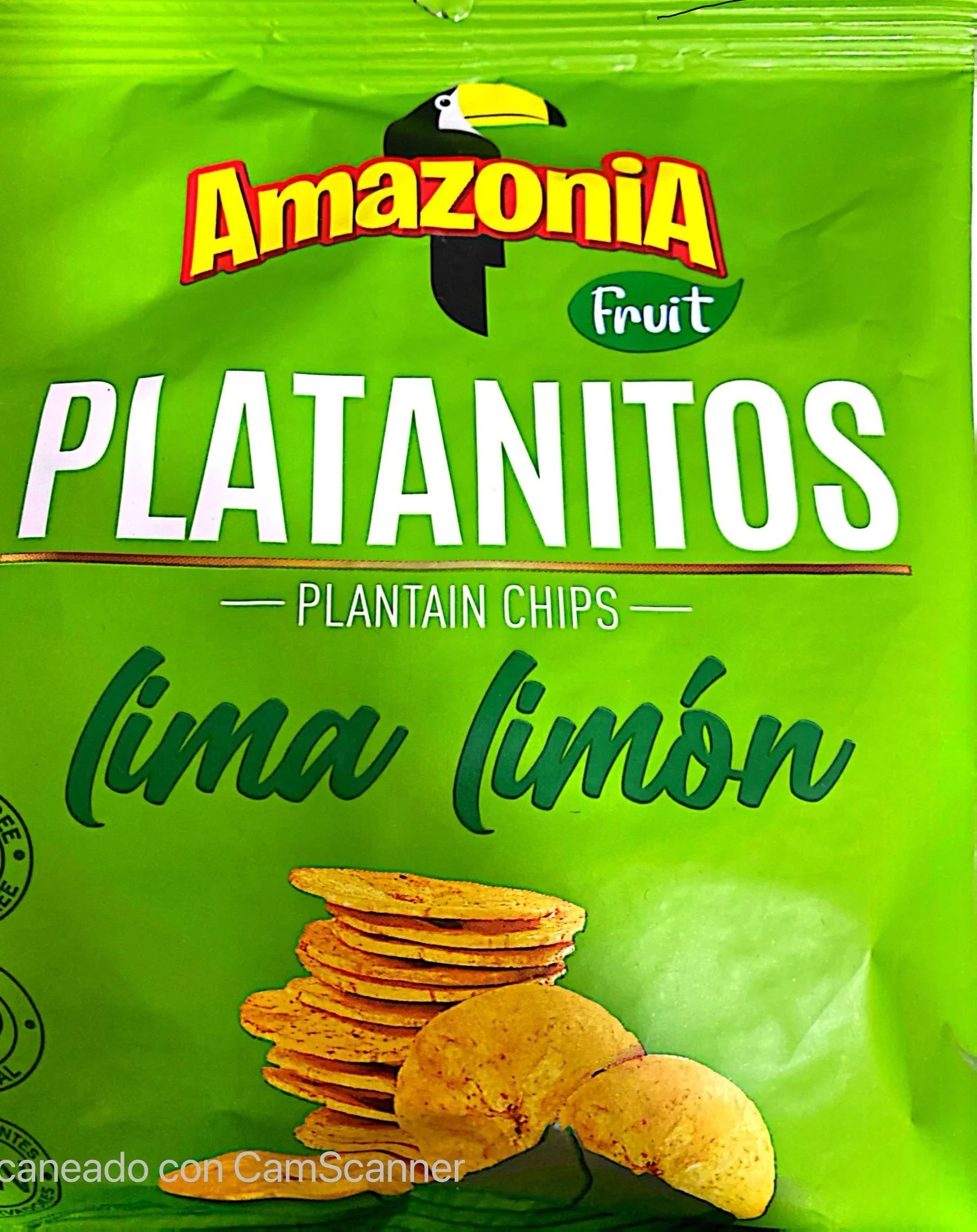 Chifles platanitos sabor limon AMAZONIA 75g - Latineo Imagen principal del producto
