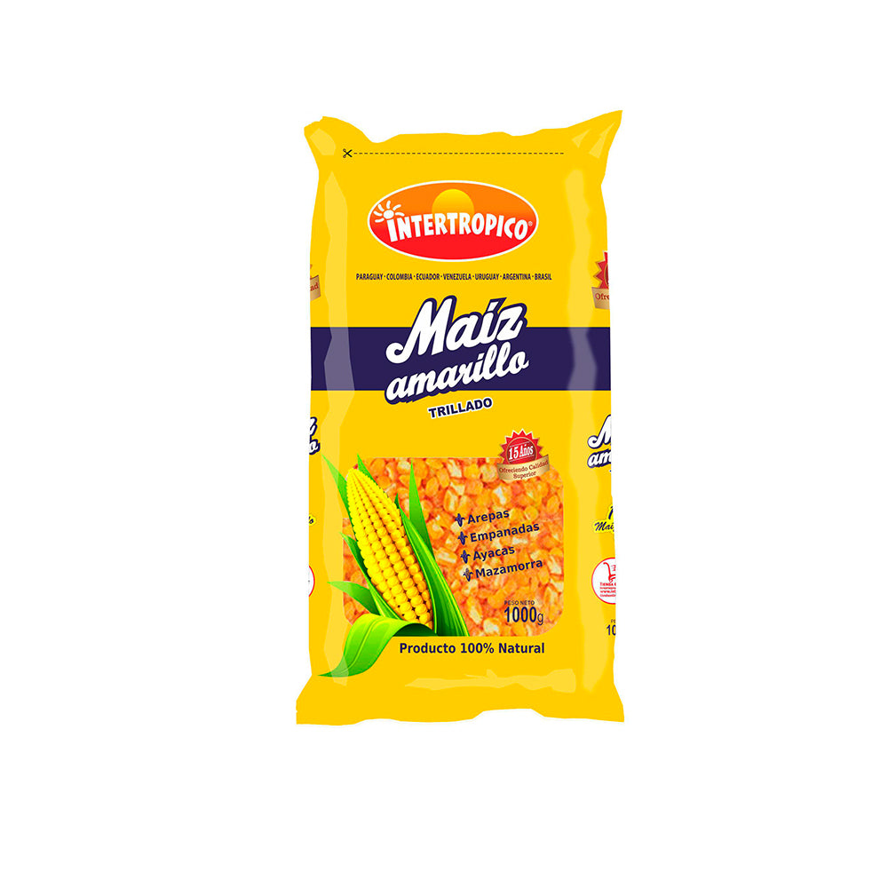 Maíz Amarillo Trillado 1kg - Latineo