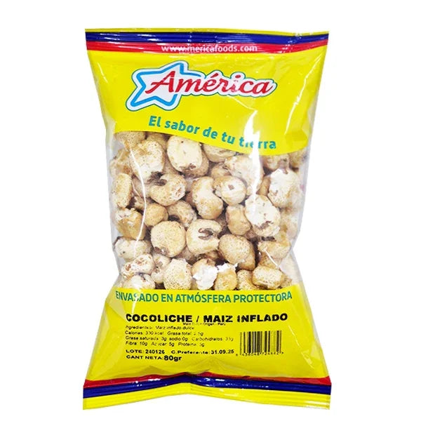 Maíz Inflado AMÉRICA 80g - Latineo Imagen principal del producto