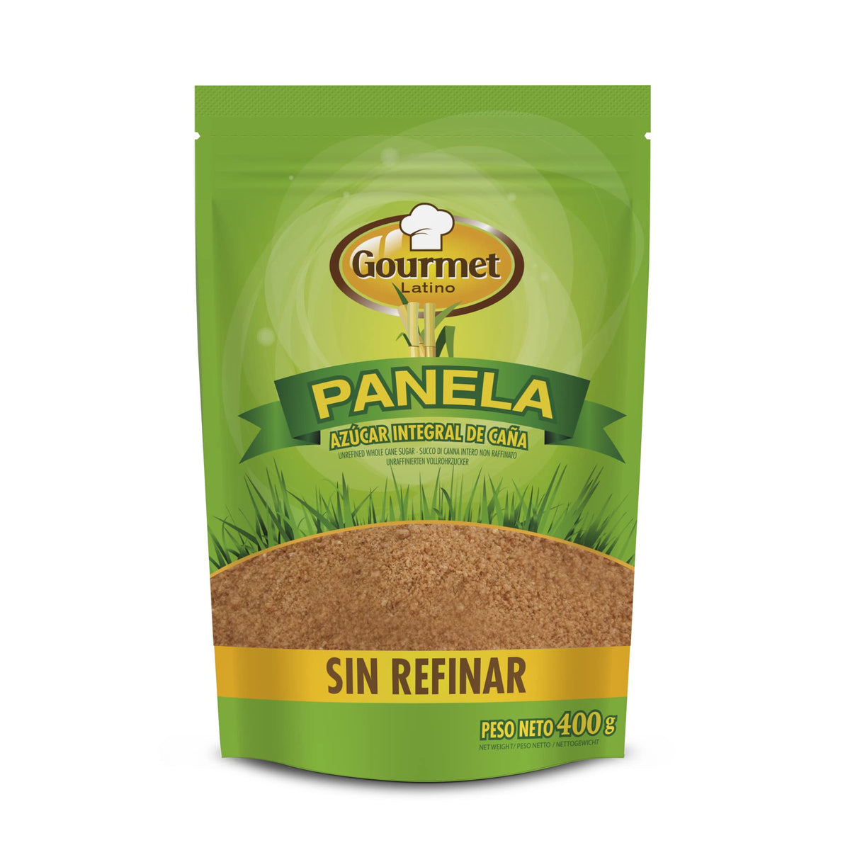 Panela pulverizada GOURMET 400g.