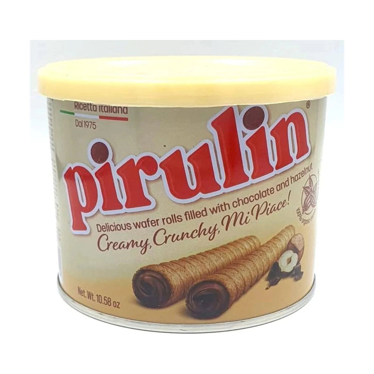 PIRULIN Barquillos rellenos de chocolate y avellanas - Latineo Imagen principal del producto