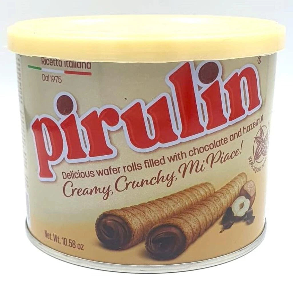 PIRULIN Barquillos rellenos de chocolate y avellanas