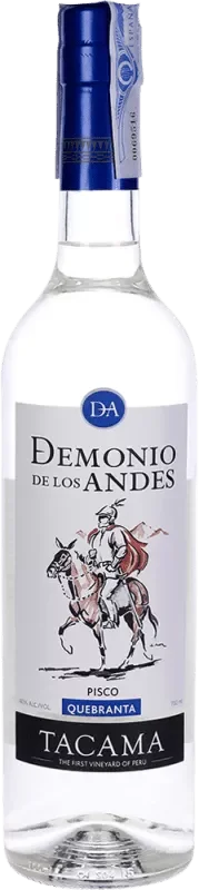 Pisco quebranta Demonio de los Andes de 700ml.