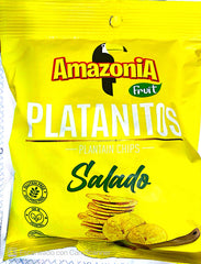 Chifles platanitos sabor saladito AMAZONIA