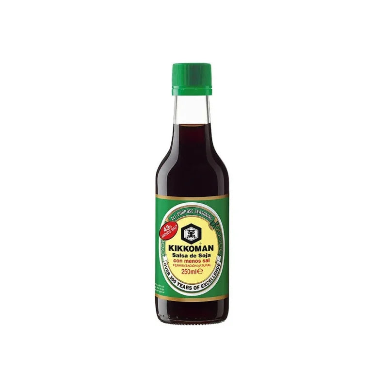 Salsa Soja Baja en Sal Kikkoman 250ml - Latineo Imagen principal del producto