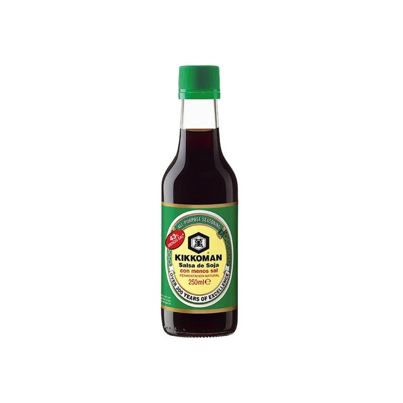 Salsa Soja Baja en Sal Kikkoman 250ml - Latineo