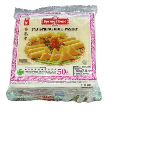 Pasta de rollito de promavera TyJ Spring Roll 250g.