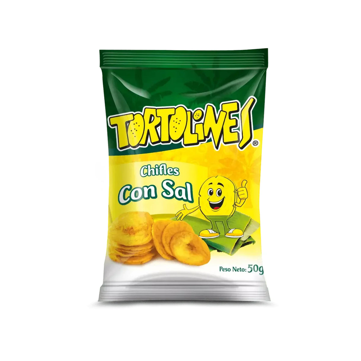 Chifles TORTOLINES salados 50g - Latineo Imagen principal del producto