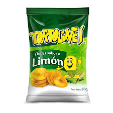 Tortelines chifles sabor  Limón de 100grs
